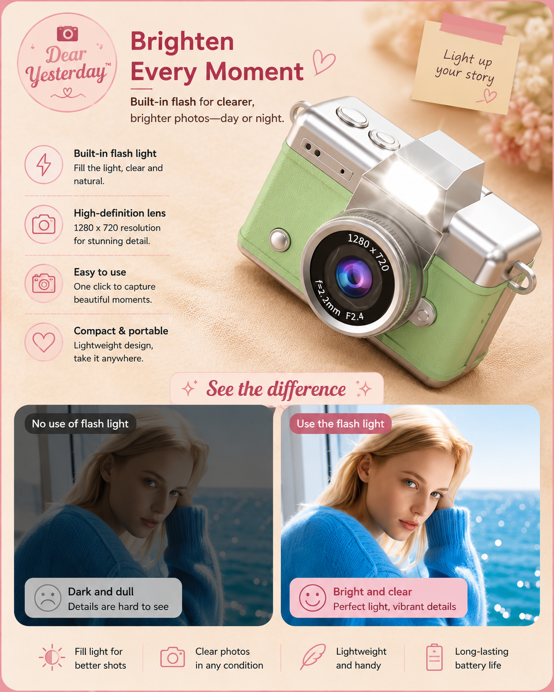 Brighten every moment.